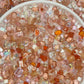 Golden Peach Mixed Pointed Back Crystal Glass Rhinestones for Nails Arts and DIY