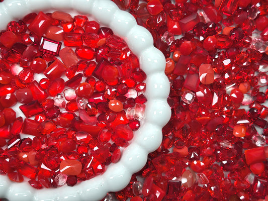 Scarlet Kiss Mixed Pointed Back Crystal Glass Rhinestones For Nails Art and DIY