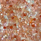 Golden Peach Mixed Pointed Back Crystal Glass Rhinestones for Nails Arts and DIY