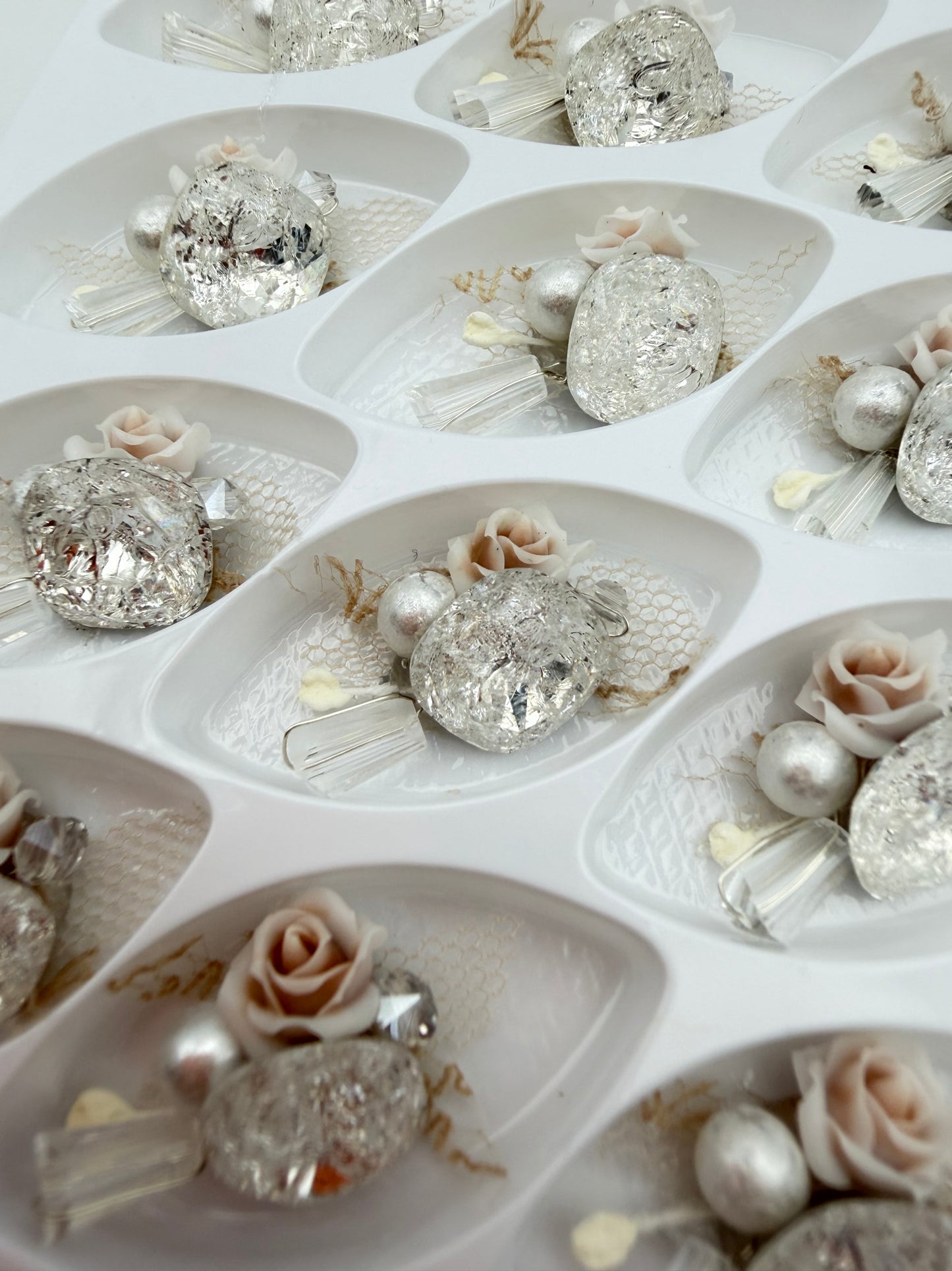 Premade Crystal Glass Clusters for Nail Art