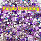 Color Mixed Flat Back Glass Rhinestones