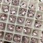 Luxe 8mm Rose Cut Foiled Pointed Back Rhinestones for Nails Arts and DIY