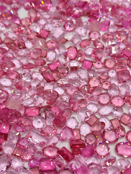Luxe Sakura Spark Mixed Pointed Back Crystal Glass Rhinestones for Nails Arts and DIY