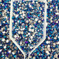 Color No.81-No.92 Mixed Sizes (From SS6 to SS20) Flat Back Round Glass Rhinestones