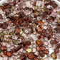Caramel Dust Mixed Pointed Back Crystal Glass Rhinestones for Nails Arts and DIY