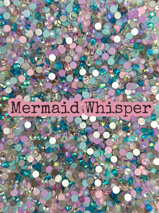 Color Mixed Flat Back Glass Rhinestones