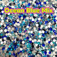 Color Mixed Flat Back Glass Rhinestones