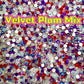 Color Mixed Flat Back Glass Rhinestones